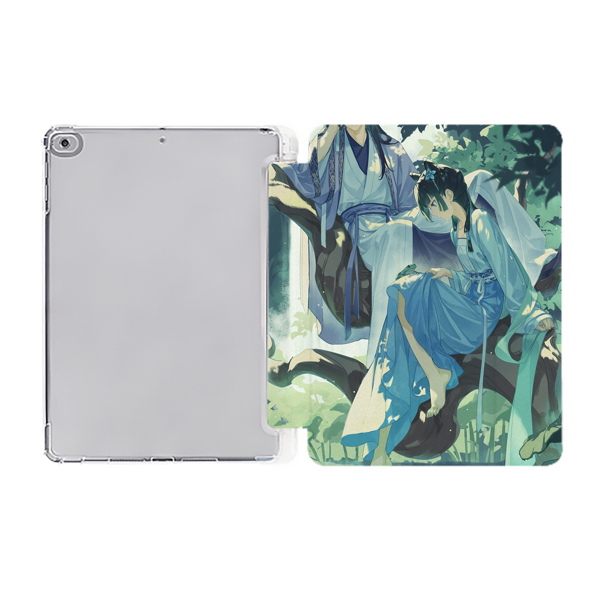 （画像用） 薬屋のひとりごと The Apothecary Diaries IPad ケース ペン収納付き 三つ折りスタンド PUレザー×シリコン 対応機種9.5/10.5/10.9インチ